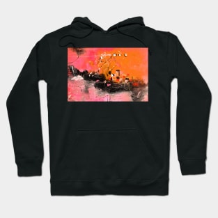 abstract sunset Hoodie